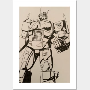 Optimus Primer on white background Posters and Art